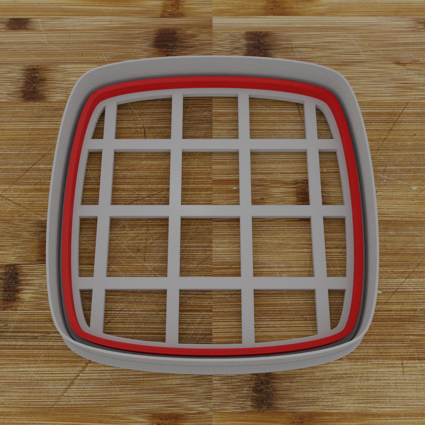 Simple Rectangular Plaque Cookie Cutter | Personalization Available | Custom Embosser