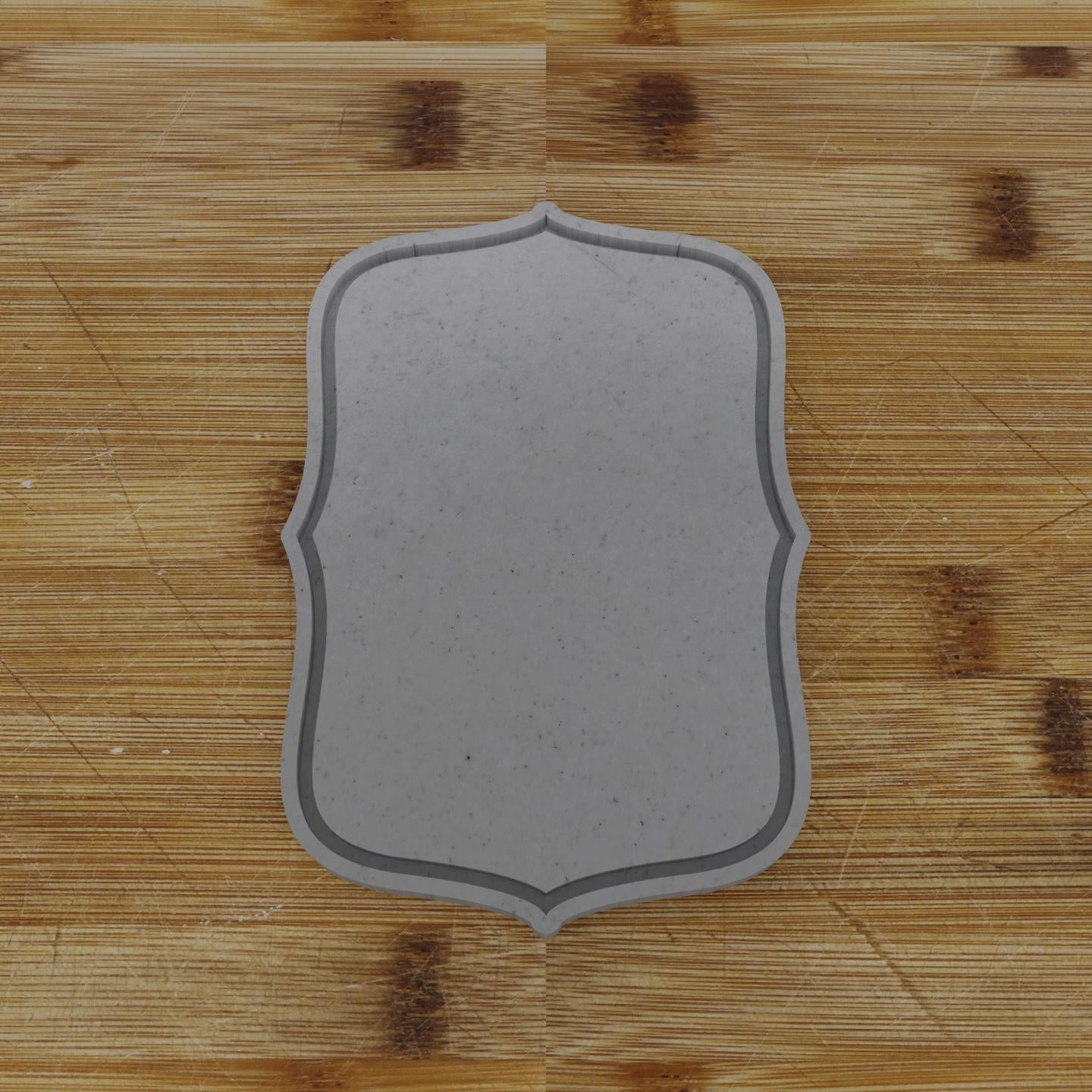 Round Label with Ribbon Cookie Cutter | Personalization Available | Custom Embosser