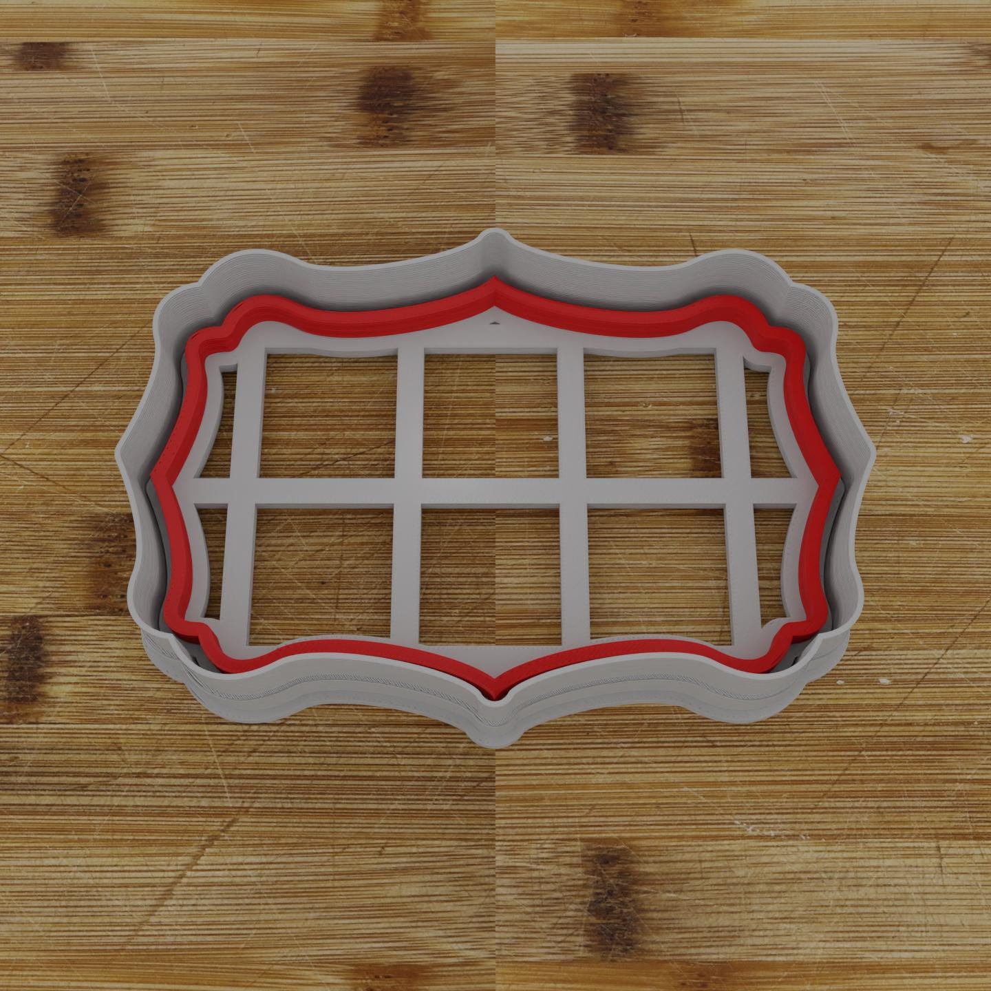 Simple Rectangular Plaque Cookie Cutter | Personalization Available | Custom Embosser