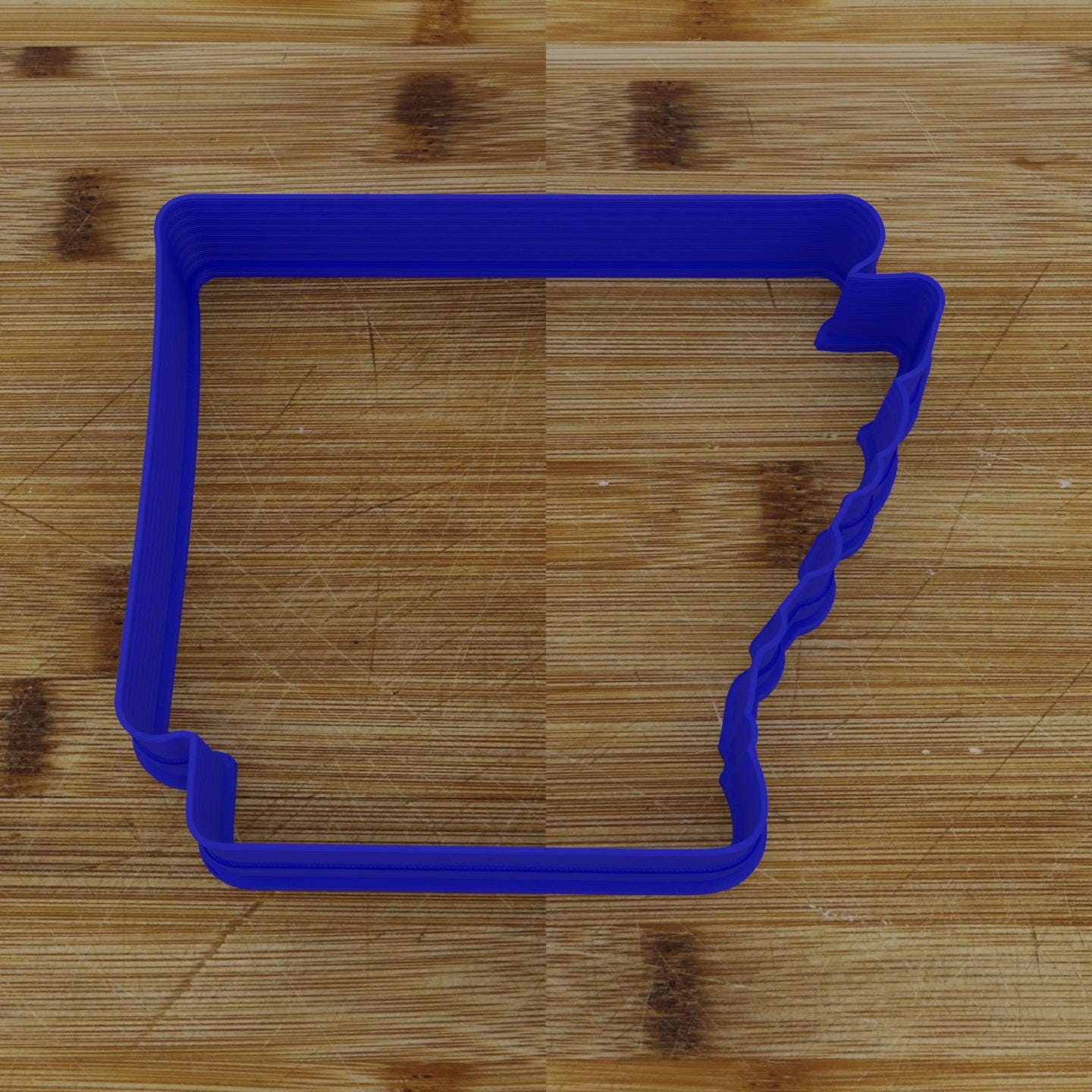 2pc Personalizable Arkansas Cookie Cutter & Stamp | USA | United States Cookie Cutter