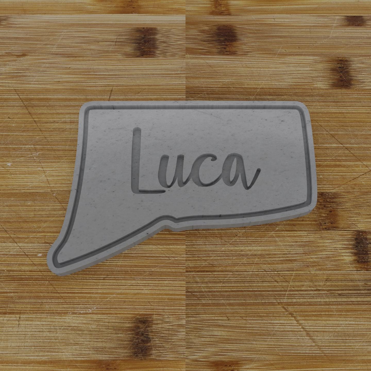 2pc Personalizable Connecticut Cookie Cutter & Stamp | USA | United States Cookie Cutter