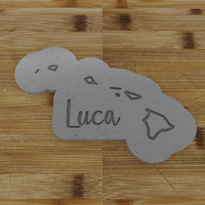 2pc Personalizable Hawaii Cookie Cutter & Stamp | USA | United States Cookie Cutter