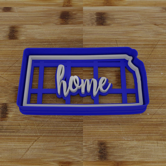 2pc Personalizable Kansas Cookie Cutter & Stamp | USA | United States Cookie Cutter