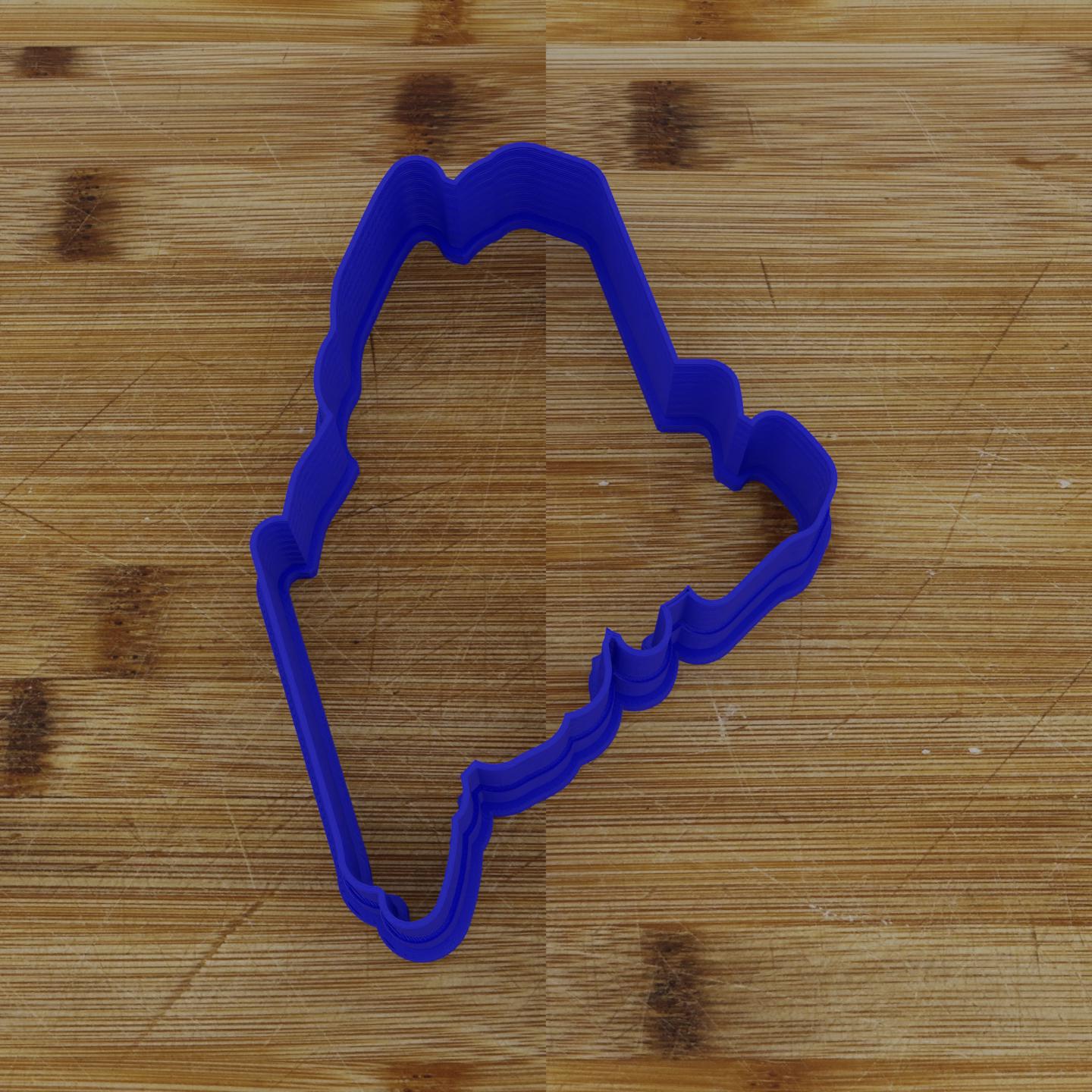 2pc Personalizable Maine Cookie Cutter & Stamp | USA | United States Cookie Cutter