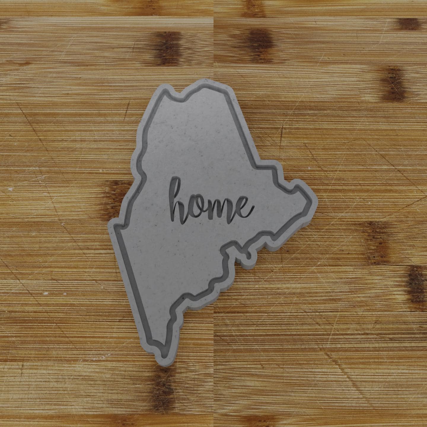 2pc Personalizable Maine Cookie Cutter & Stamp | USA | United States Cookie Cutter