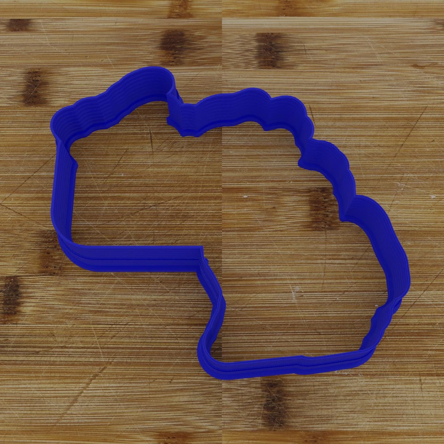 2pc Personalizable Michigan Cookie Cutter & Stamp | USA | United States Cookie Cutter