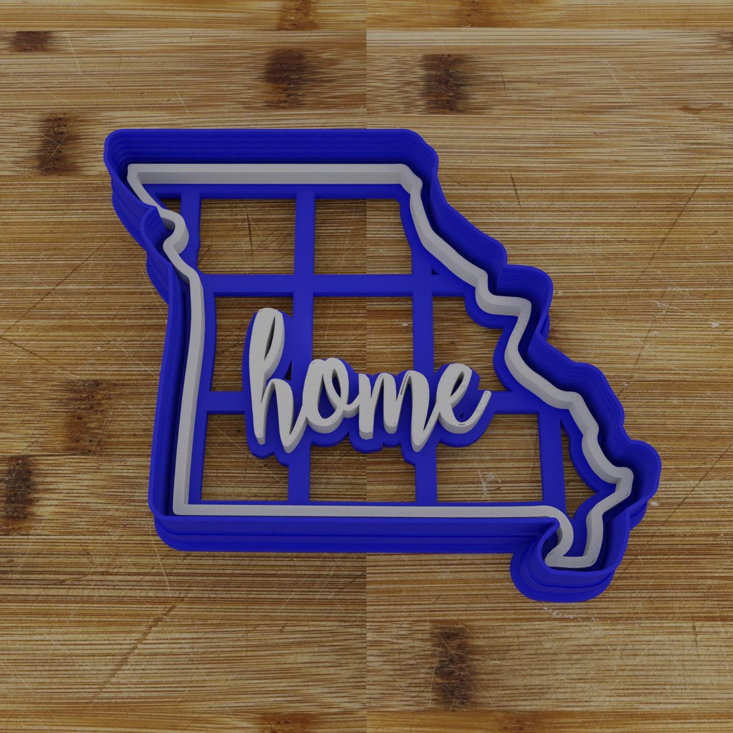 2pc Personalizable Missouri Cookie Cutter & Stamp | USA | United States Cookie Cutter