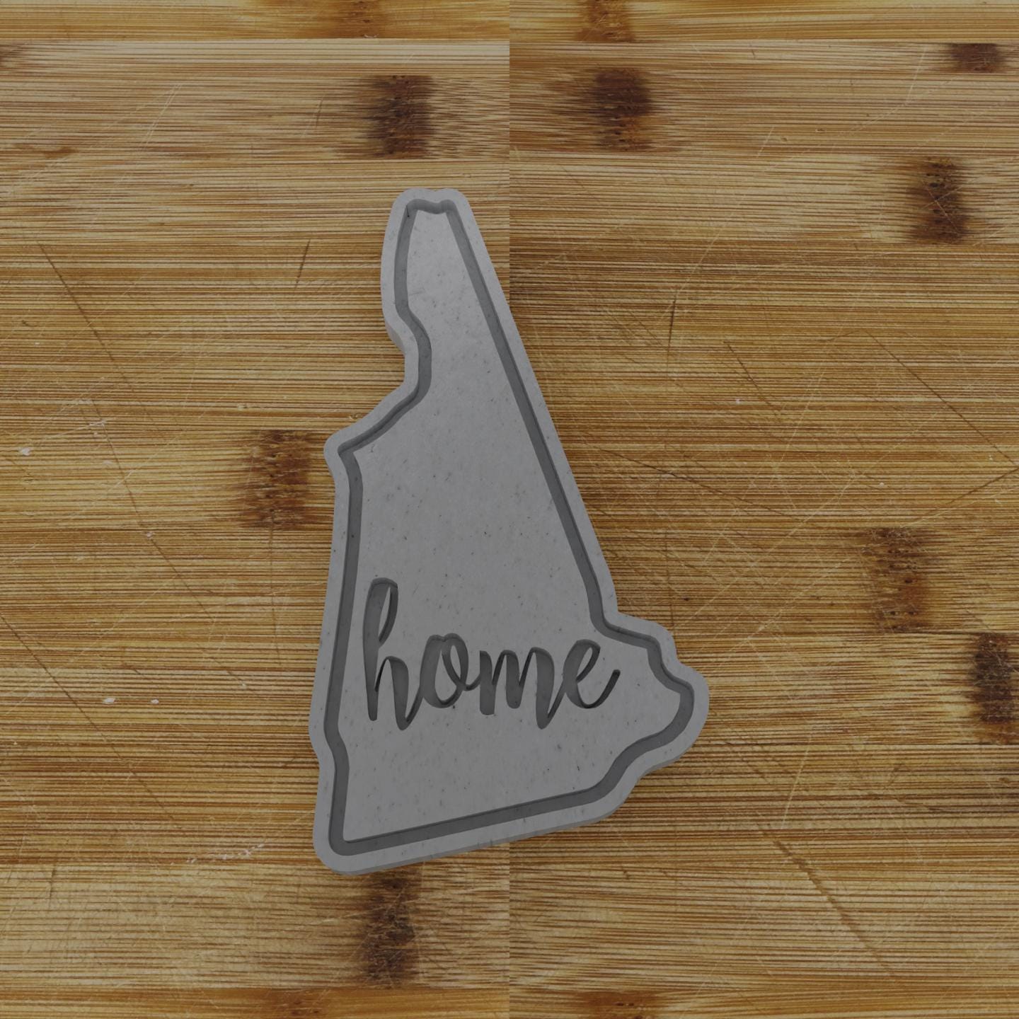 2pc Personalizable New Hampshire Cookie Cutter & Stamp | USA | United States Cookie Cutter