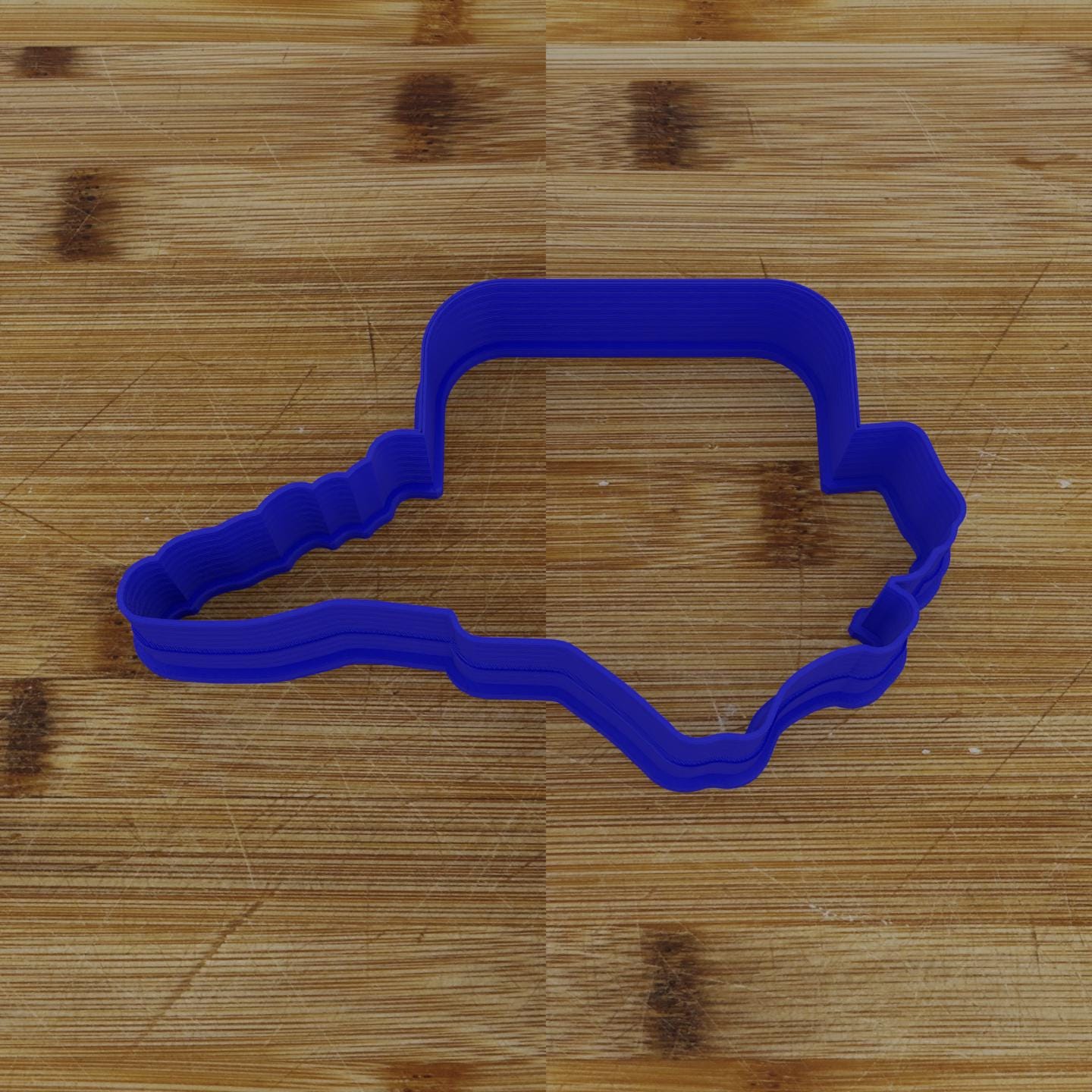 2pc Personalizable North Carolina Cookie Cutter & Stamp | USA | United States Cookie Cutter