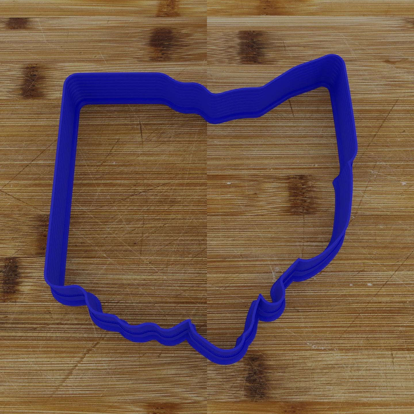 2pc Personalizable Ohio Cookie Cutter & Stamp | USA | United States Cookie Cutter