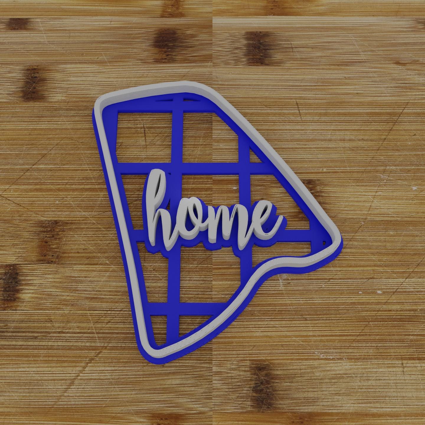 2pc Personalizable Rhode Island Cookie Cutter & Stamp | USA | United States Cookie Cutter