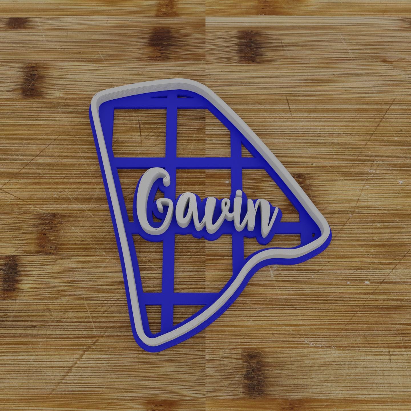 2pc Personalizable Rhode Island Cookie Cutter & Stamp | USA | United States Cookie Cutter