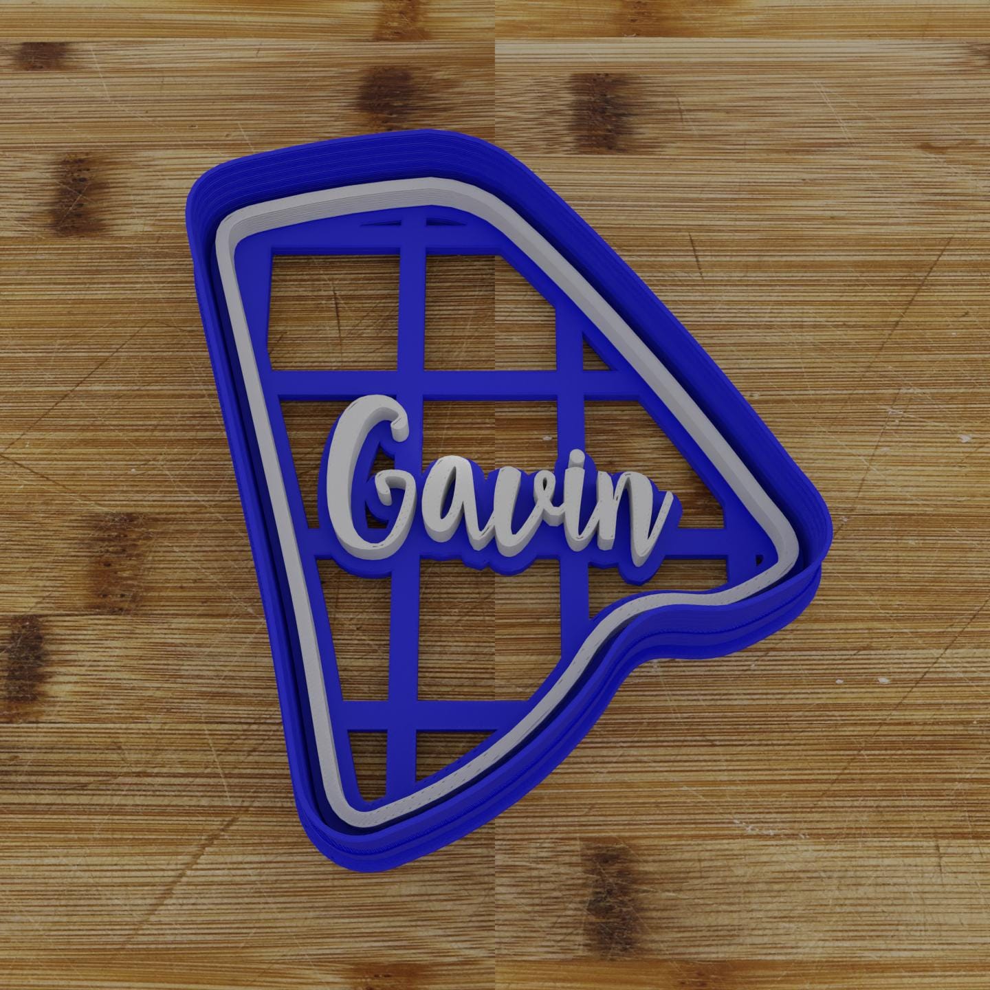 2pc Personalizable Rhode Island Cookie Cutter & Stamp | USA | United States Cookie Cutter