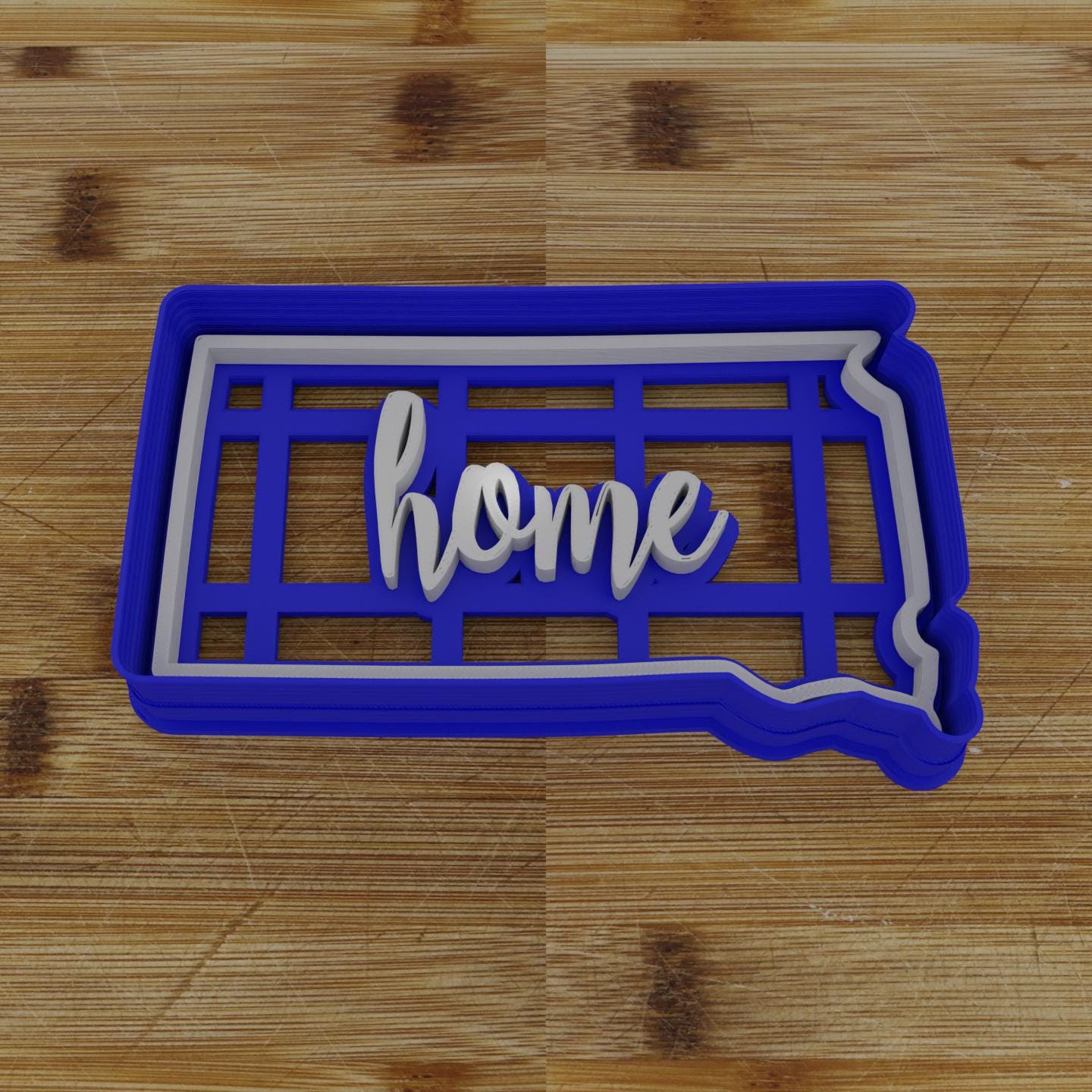 2pc Personalizable South Dakota Cookie Cutter & Stamp | USA | United States Cookie Cutter