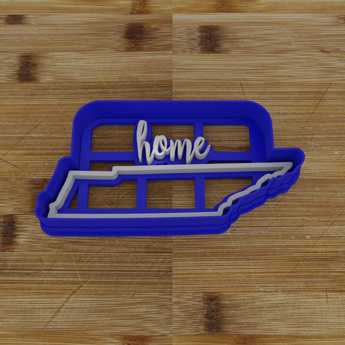 2pc Personalizable Tennessee Cookie Cutter & Stamp | USA | United States Cookie Cutter