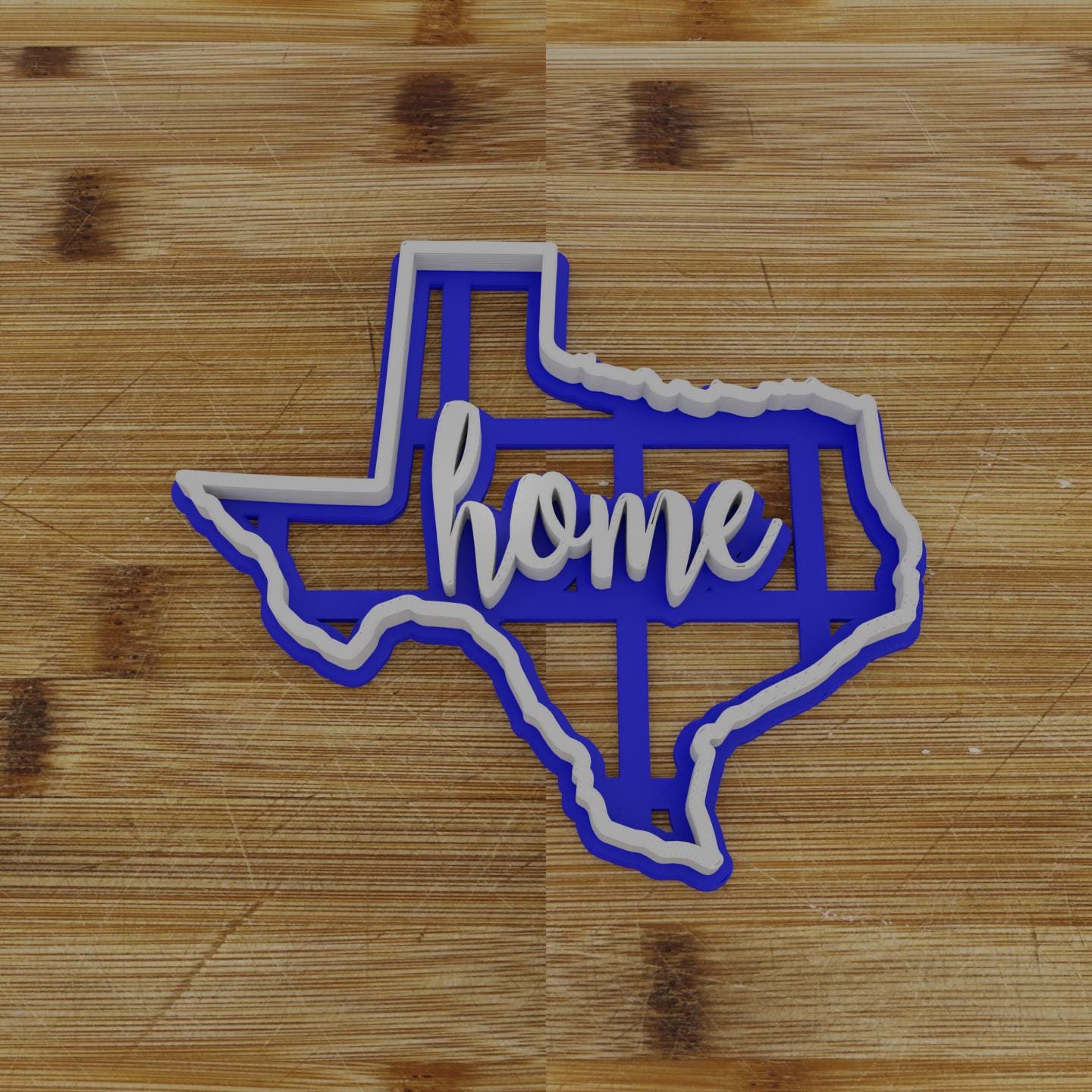 2pc Personalizable Texas Cookie Cutter & Stamp | USA | United States Cookie Cutter