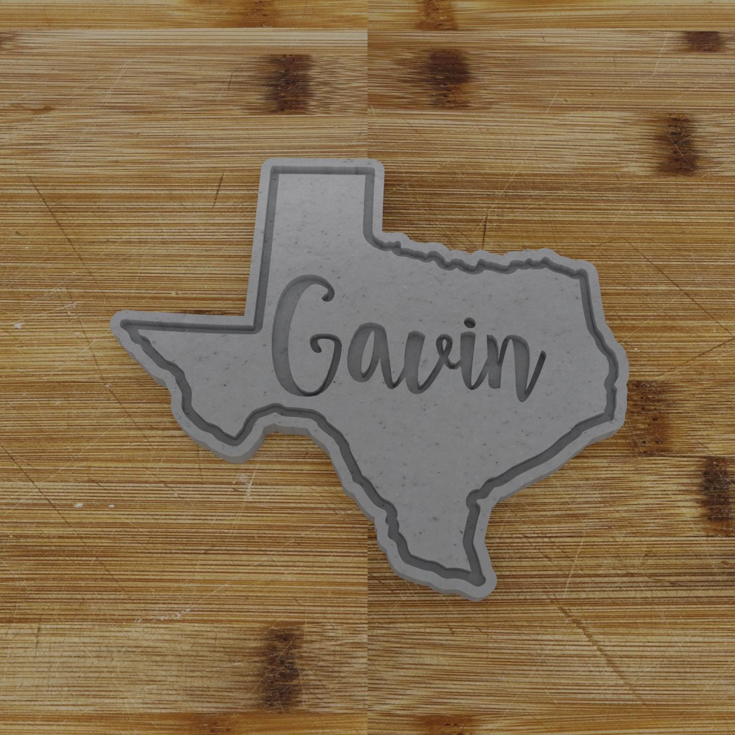 2pc Personalizable Texas Cookie Cutter & Stamp | USA | United States Cookie Cutter