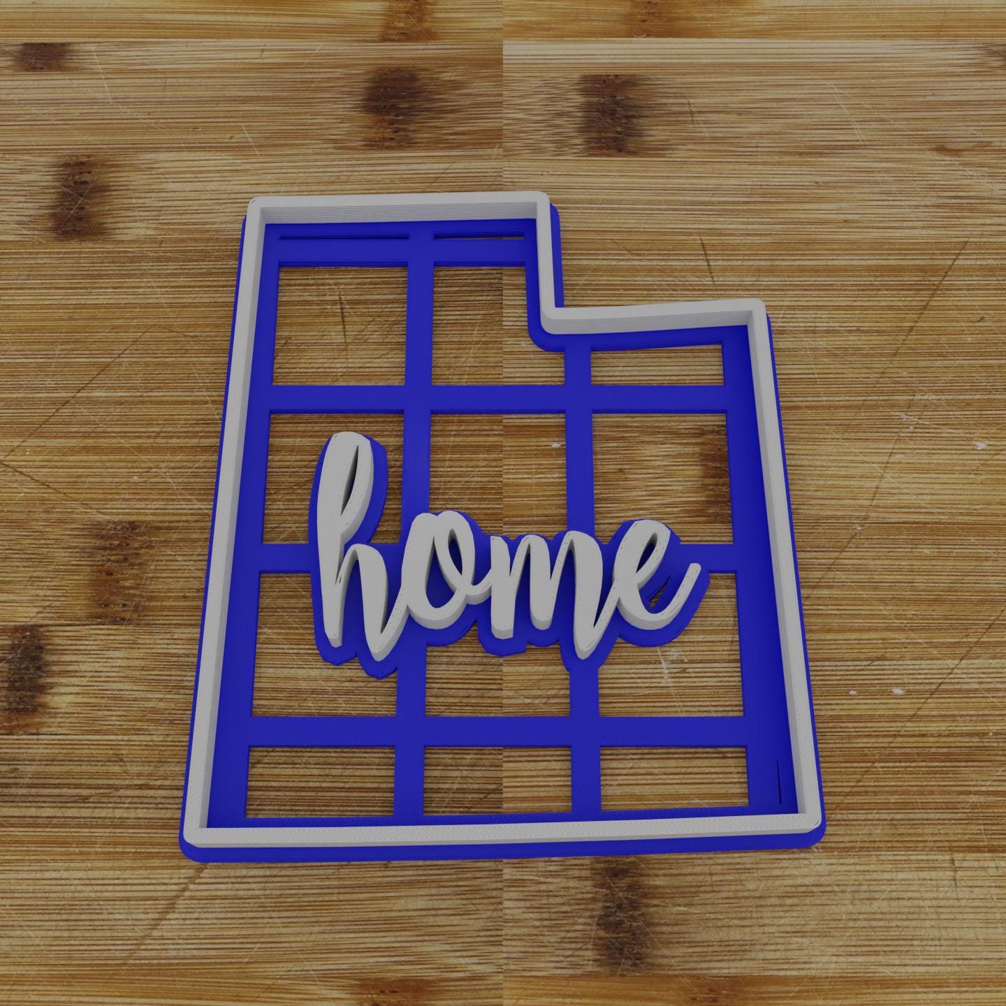 2pc Personalizable Utah Cookie Cutter & Stamp | USA | United States Cookie Cutter