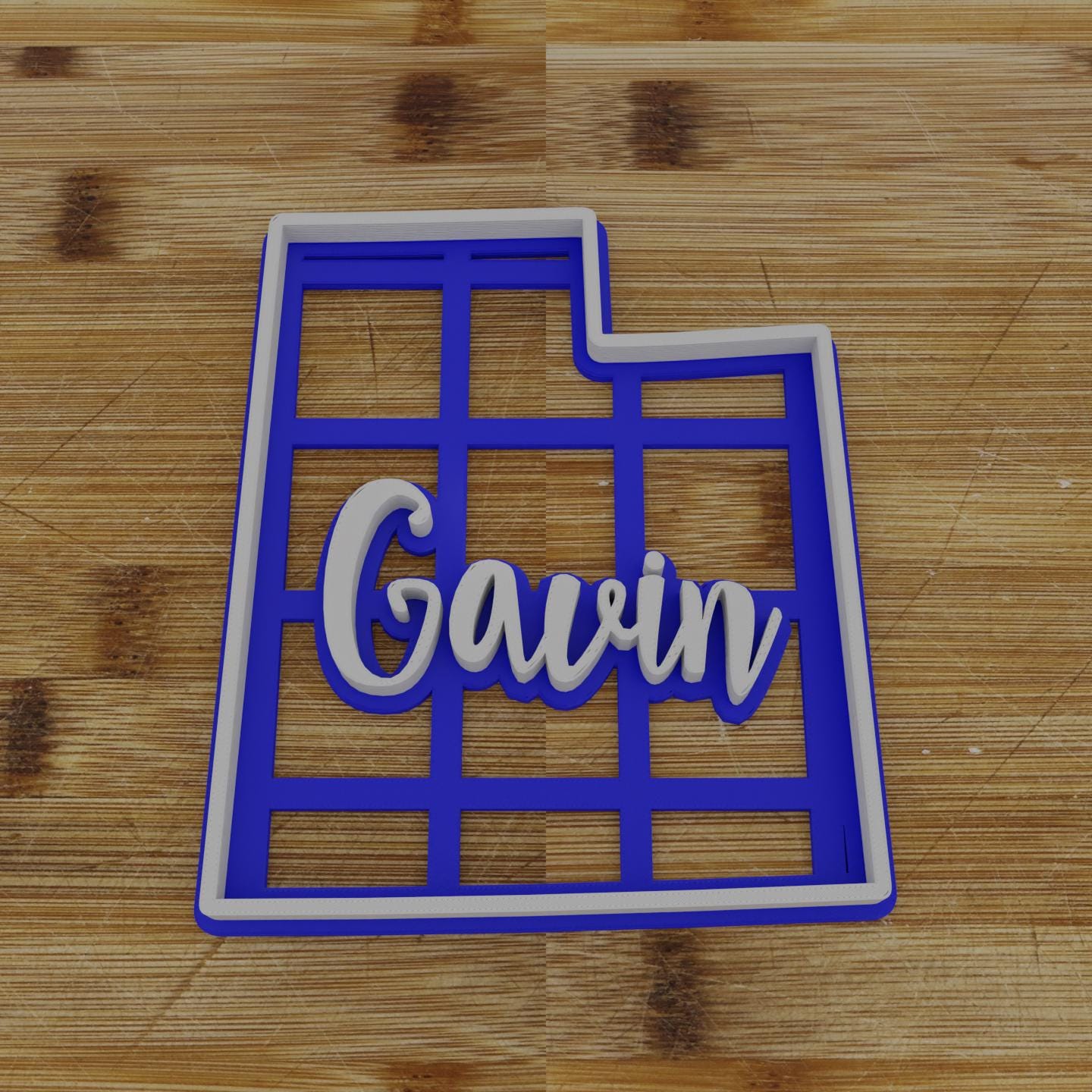 2pc Personalizable Utah Cookie Cutter & Stamp | USA | United States Cookie Cutter