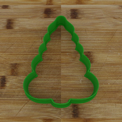 Curvy Christmas Tree Cookie Cutter | Whimsical Baking Mold | Festive Season Design