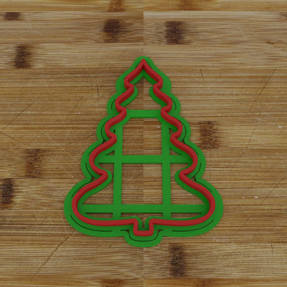 Curvy Christmas Tree Cookie Cutter | Whimsical Baking Mold | Festive Season Design
