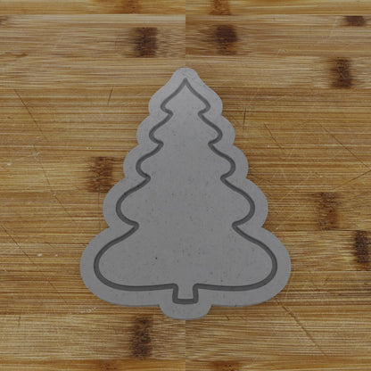 Curvy Christmas Tree Cookie Cutter | Whimsical Baking Mold | Festive Season Design