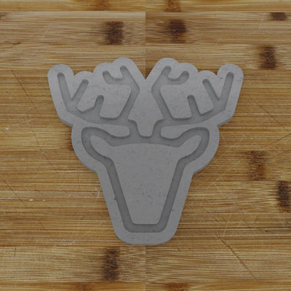 Second Reindeer Head Cookie Cutter | Festive Animal Design | Holiday Cookie Making