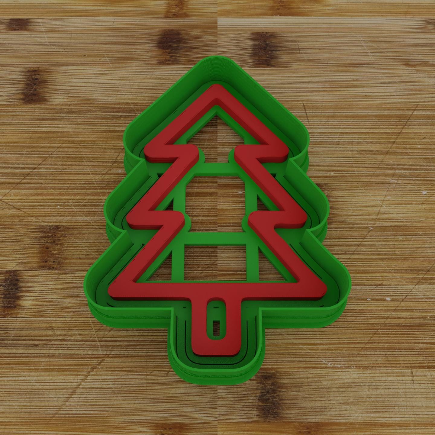 Vintage Christmas Tree Cookie Cutter | Old School Design | Festive Baking Mold