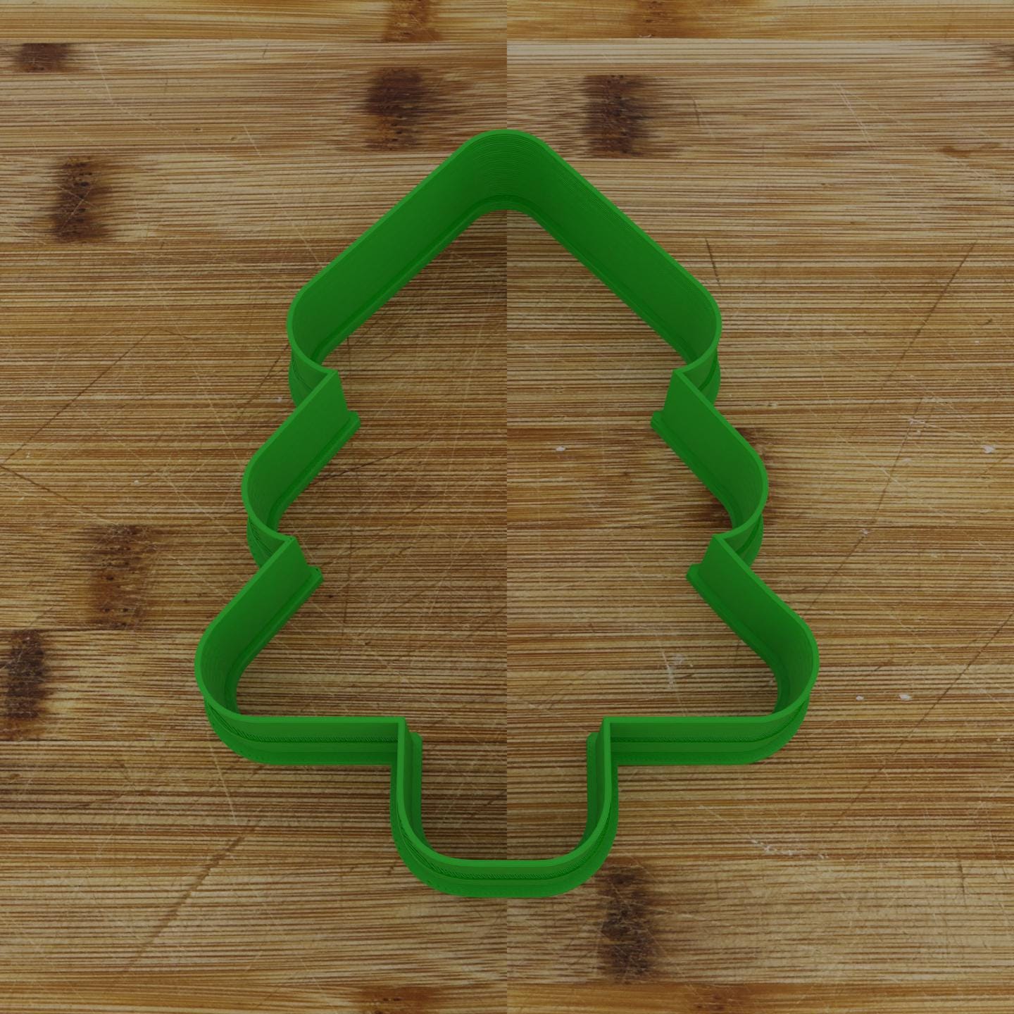 Vintage Christmas Tree Cookie Cutter | Old School Design | Festive Baking Mold