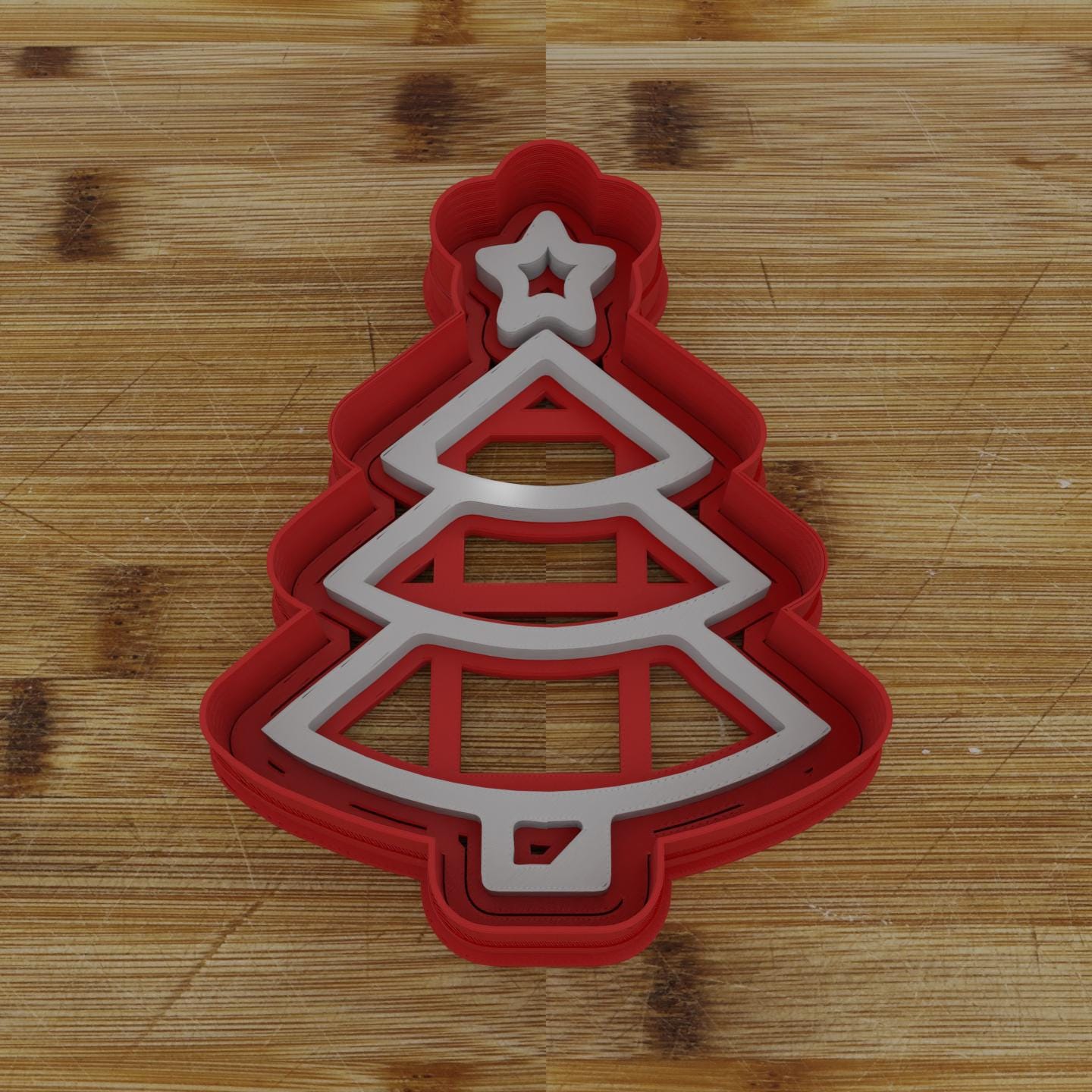 Star-Topped Tree Cookie Cutter | Festive Christmas Design | Holiday Baking Mold