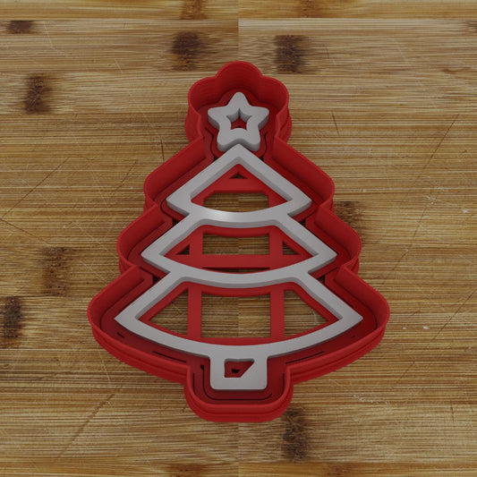 Star-Topped Tree Cookie Cutter | Festive Christmas Design | Holiday Baking Mold