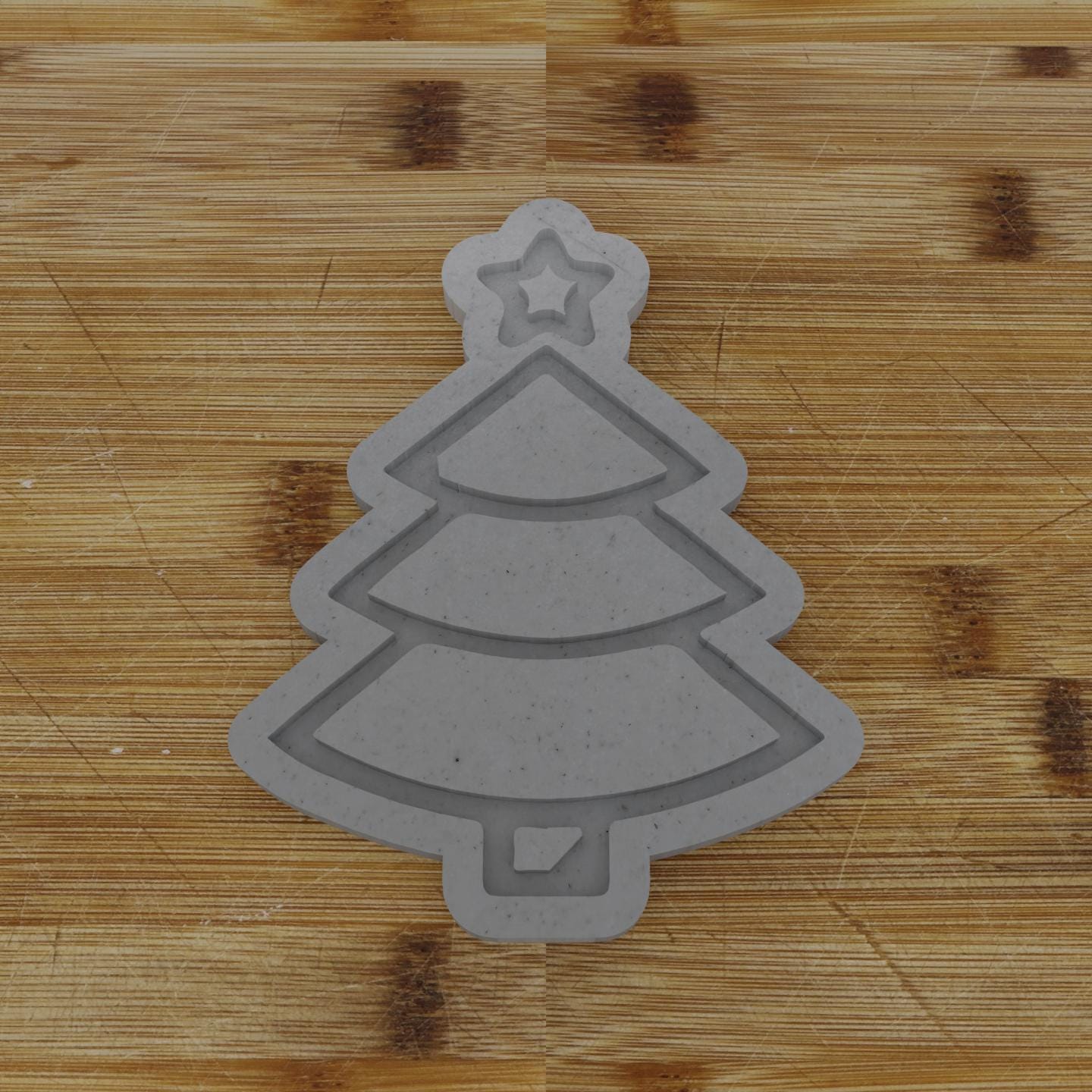 Star-Topped Tree Cookie Cutter | Festive Christmas Design | Holiday Baking Mold