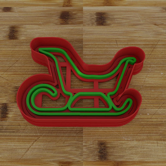 Second Santa Sleigh Cookie Cutter | Christmas Eve Fun | Holiday Cookie Design