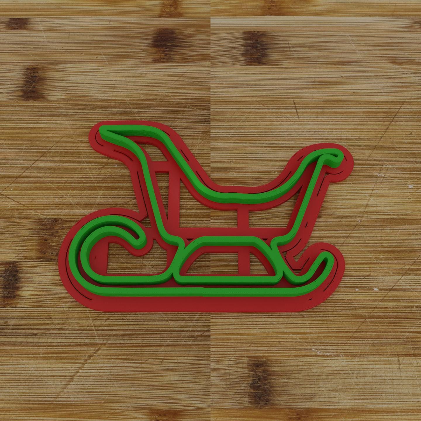 Second Santa Sleigh Cookie Cutter | Christmas Eve Fun | Holiday Cookie Design