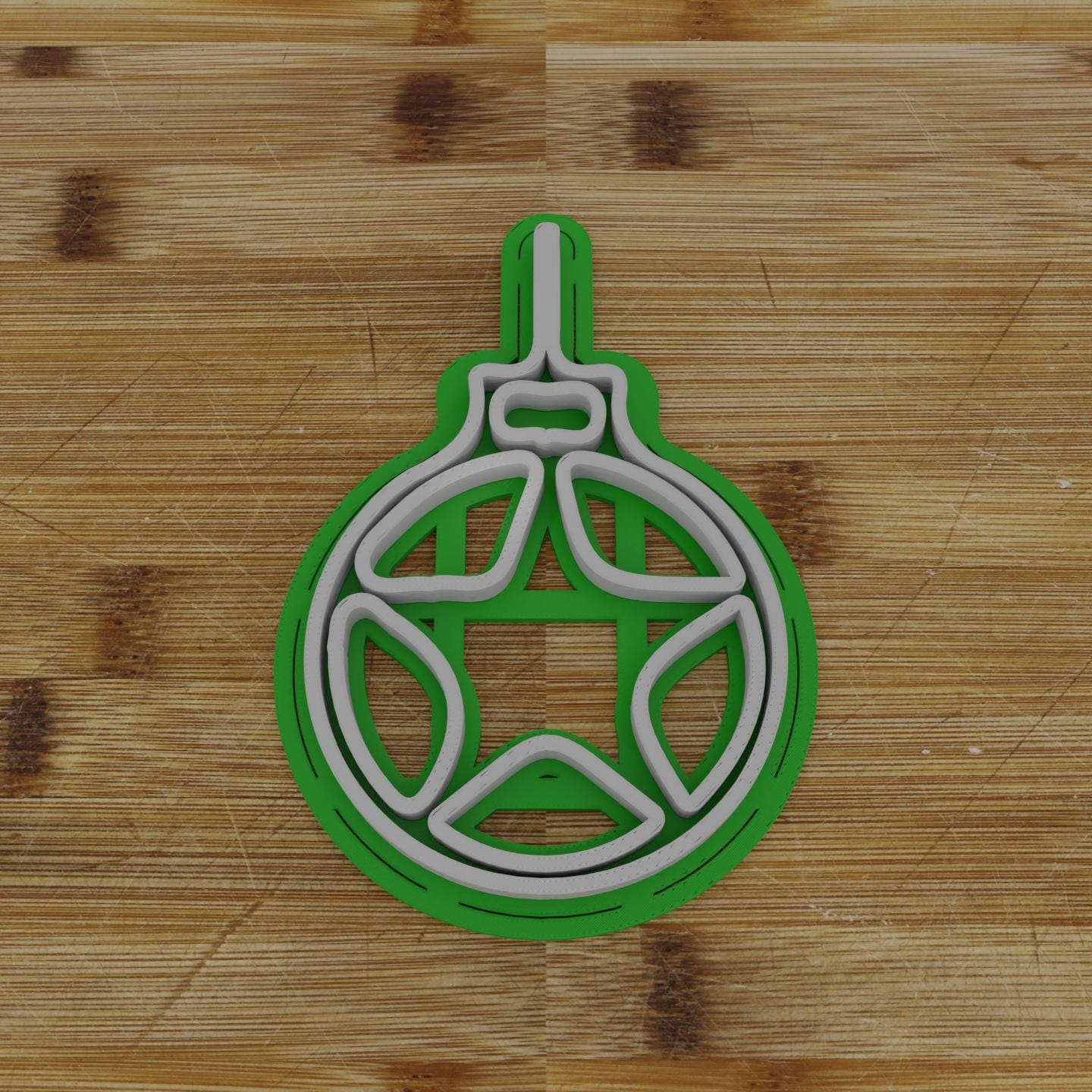 Christmas Ornament Cookie Cutter | Decorative Ball Design | Festive Baking Accessory