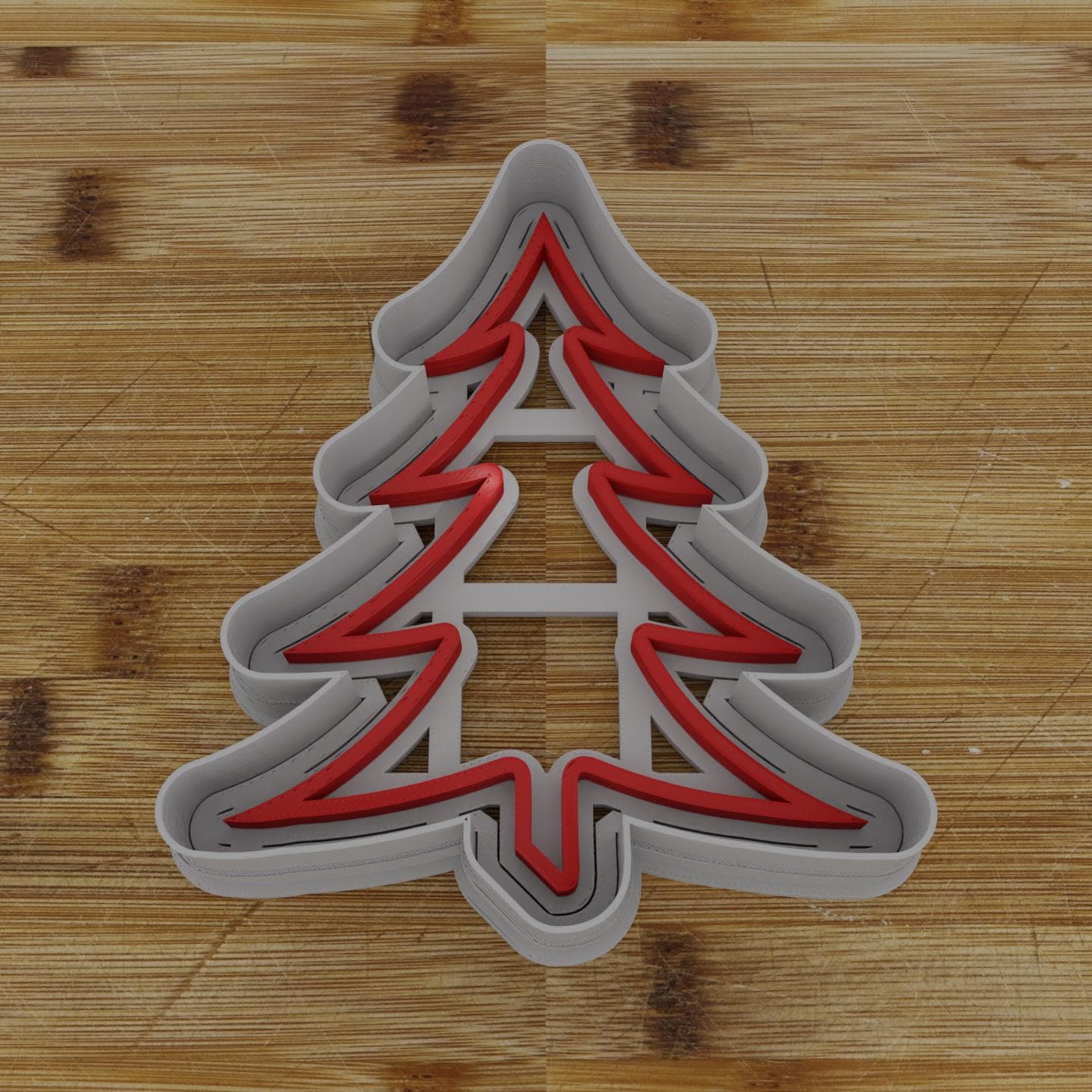 Pointy Tree Cookie Cutter | Unique Christmas Tree Shape | Holiday Baking Accessory