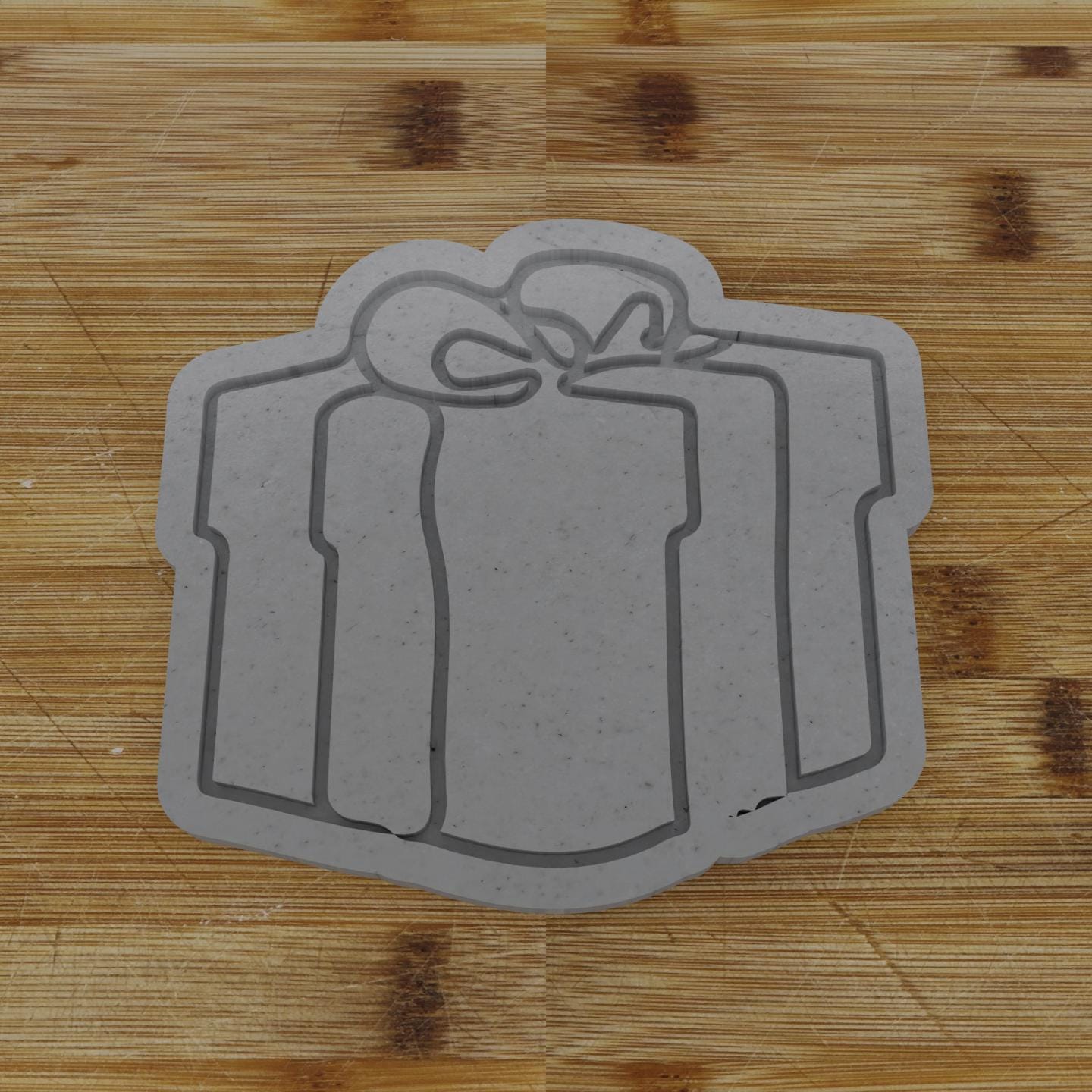 Giftbox 3 Cookie Cutter | Detailed Present Design | Christmas Cookie Maker