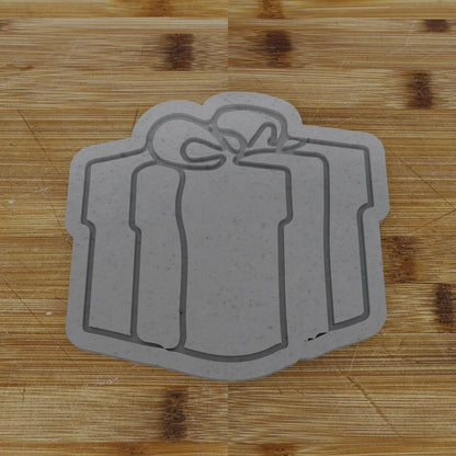 Giftbox 3 Cookie Cutter | Detailed Present Design | Christmas Cookie Maker