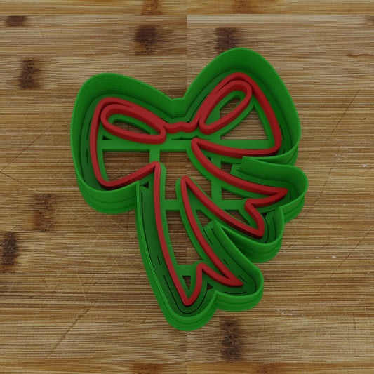 Ribbon Bow 2 Cookie Cutter | Decorative Gift Bow Design | Festive Cookie Tool