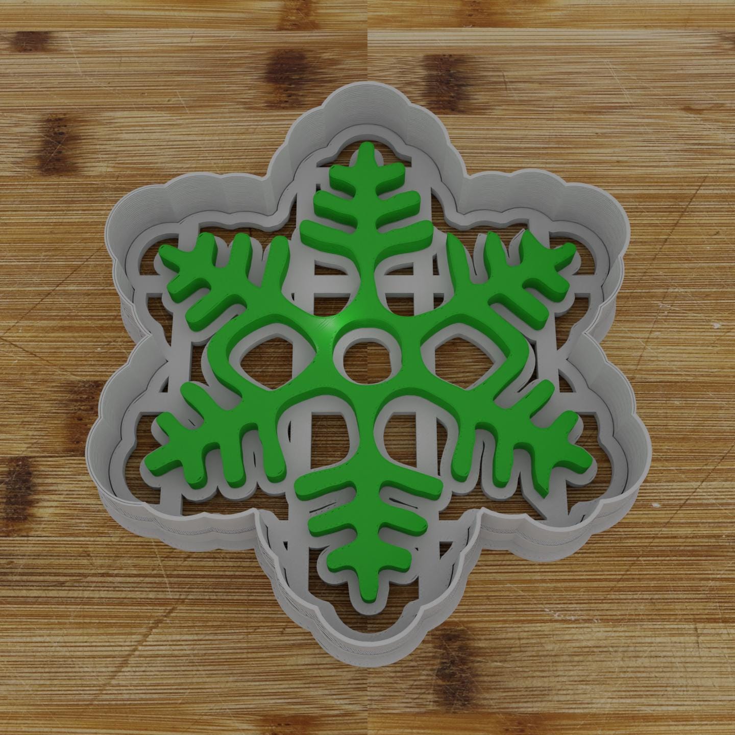 Snowflake 3 Cookie Cutter | Elegant Winter Design | Christmas Cookie Mold