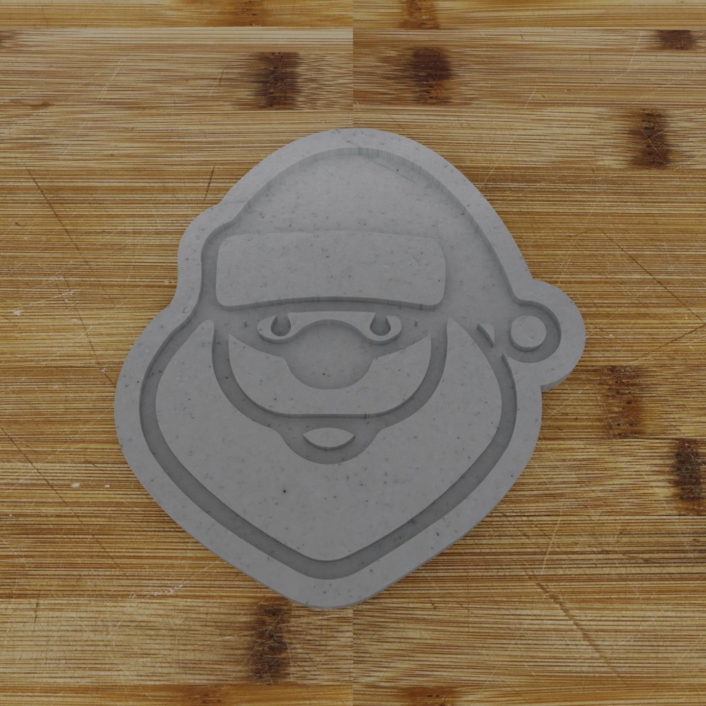 Santa Face Cookie Cutter | Jolly Santa Design | Christmas Cookie Mold