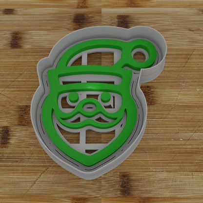 Santa Face 2 Cookie Cutter | Another Happy Santa Shape | Christmas Treat Mold