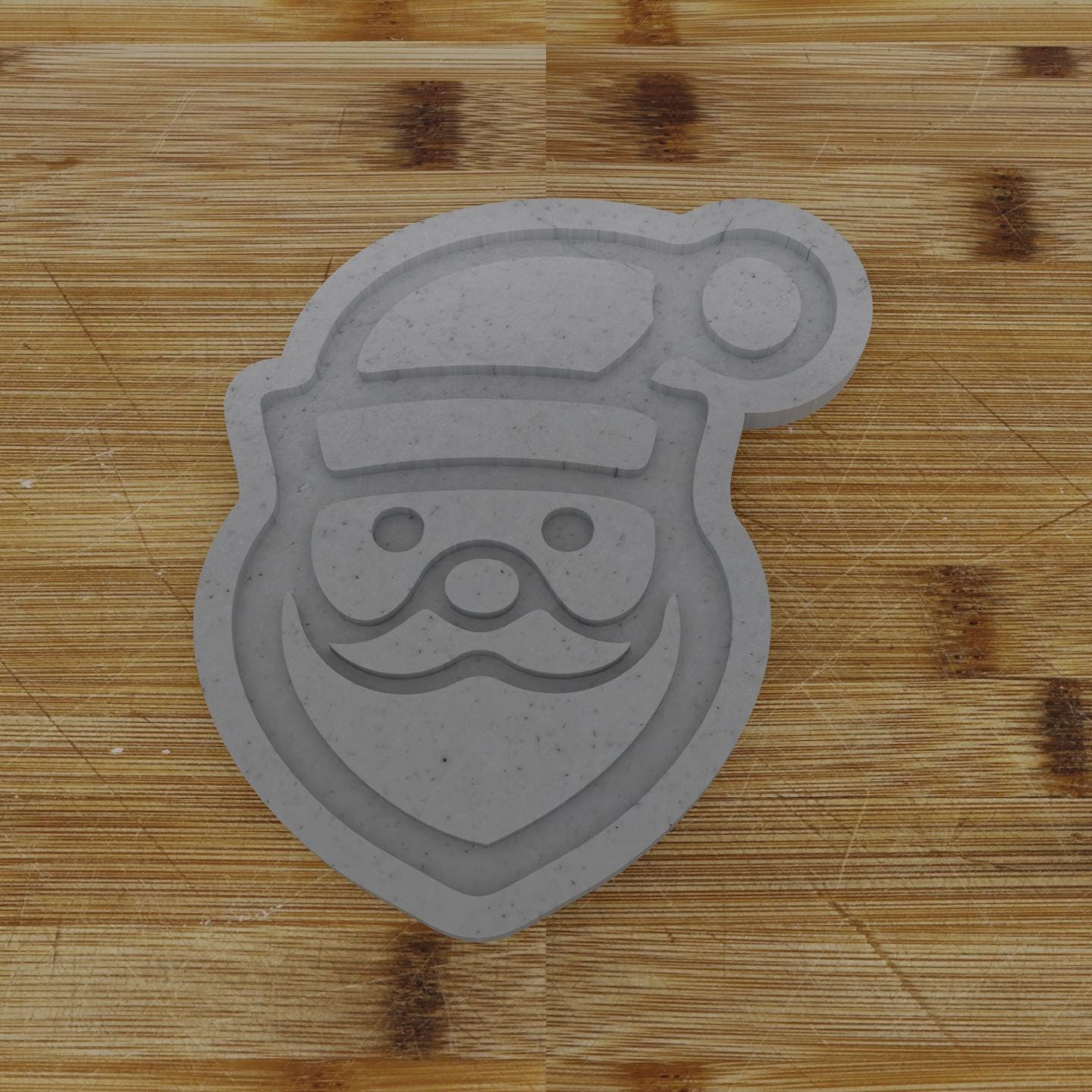 Santa Face 2 Cookie Cutter | Another Happy Santa Shape | Christmas Treat Mold