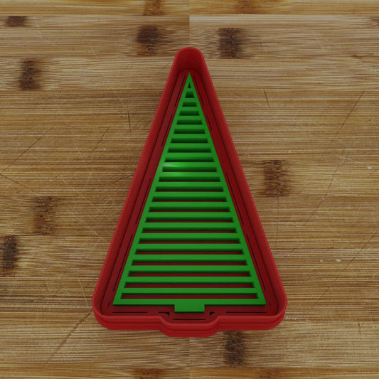 Contemporary Geometric Tree Cutter | Modern Christmas Design | Holiday Baking Accessory