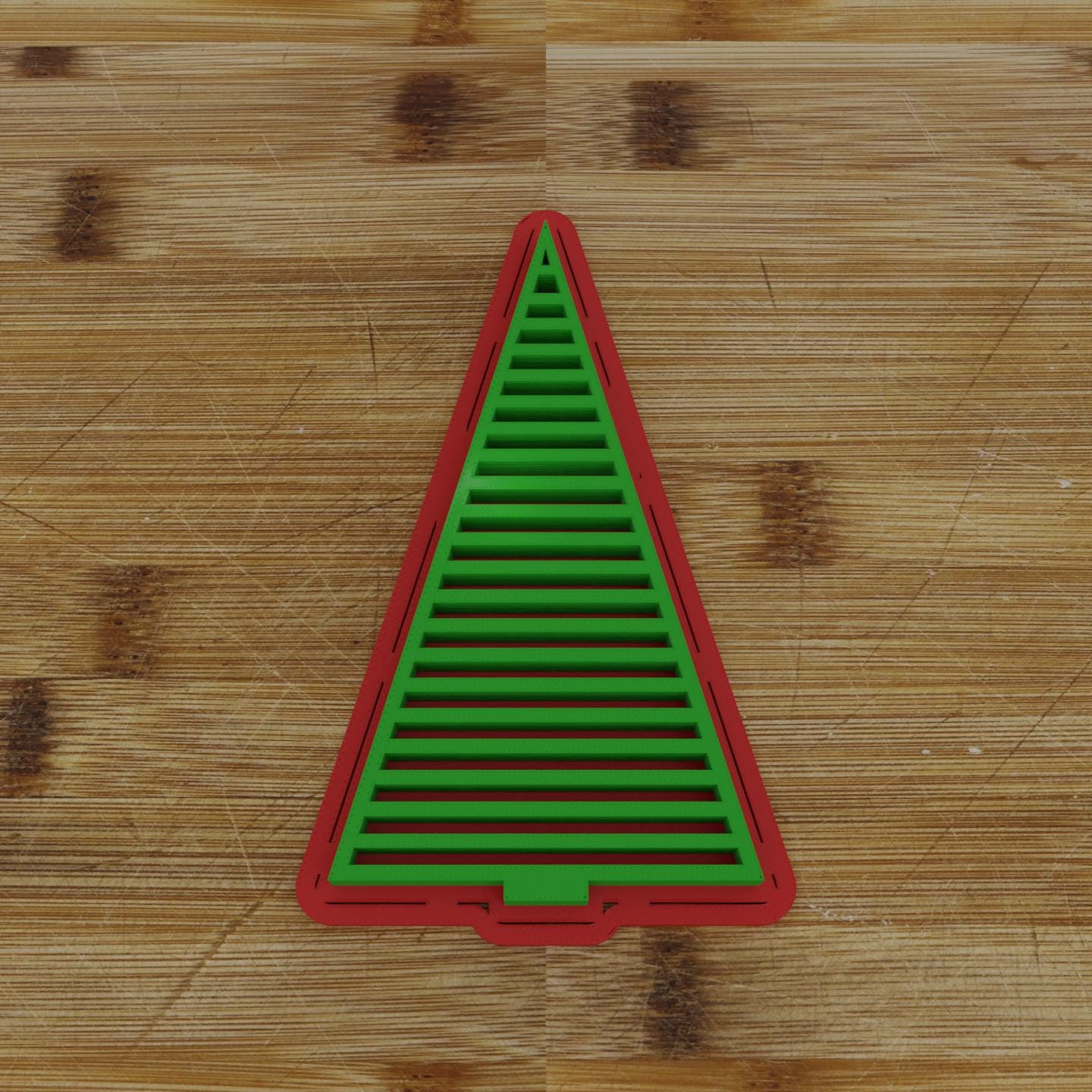 Contemporary Geometric Tree Cutter | Modern Christmas Design | Holiday Baking Accessory