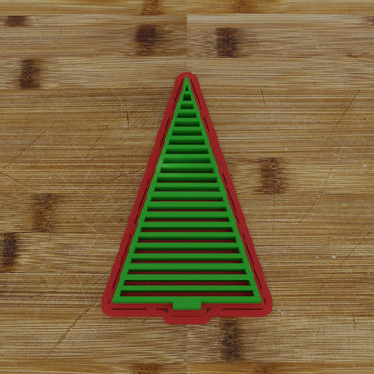 Contemporary Geometric Tree Cutter | Modern Christmas Design | Holiday Baking Accessory