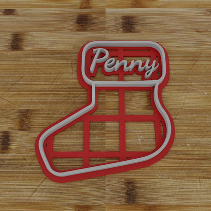 Customized Stocking Cookie Cutter | Classic Holiday Shape | Christmas Baking Essential