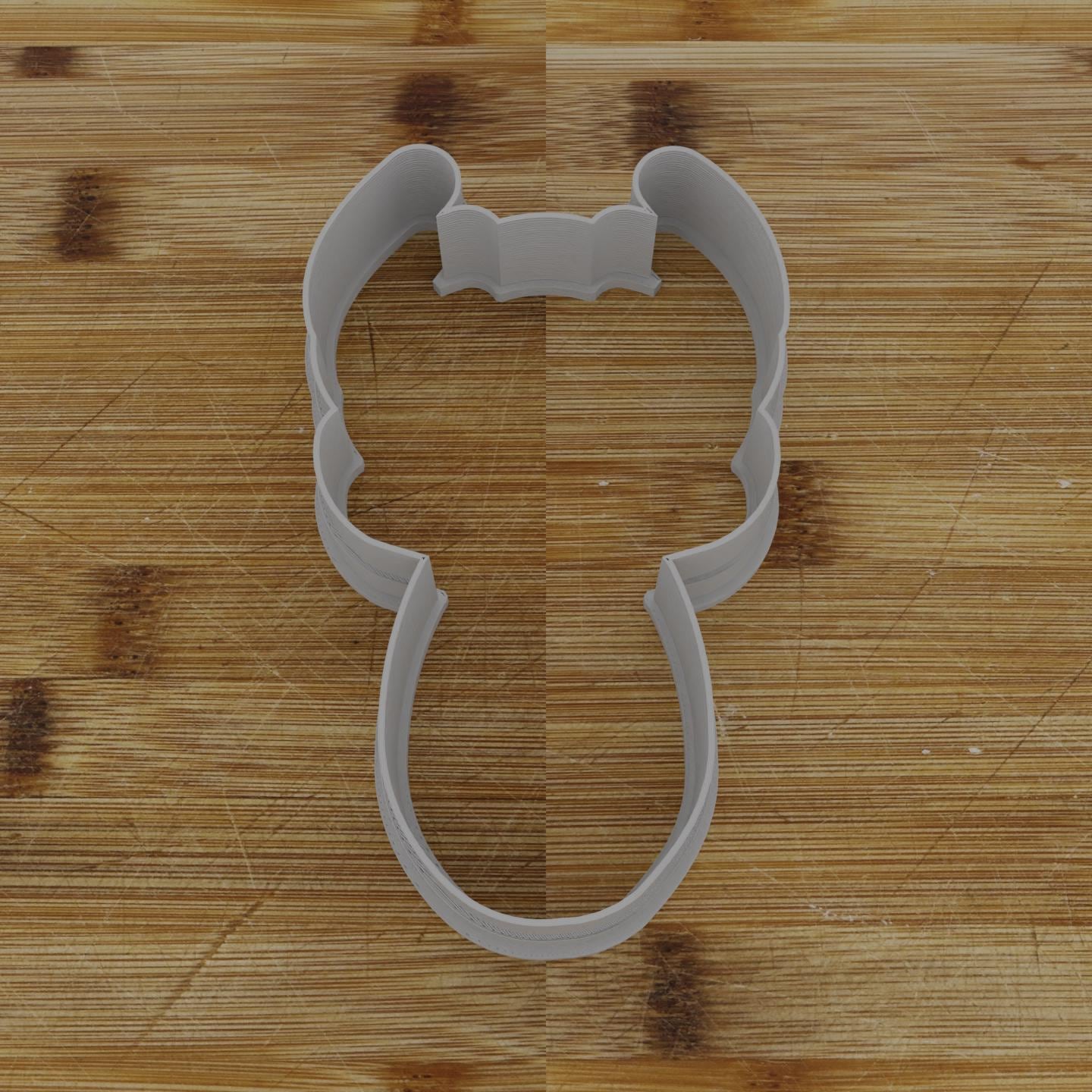 Reindeer Head 4 Cookie Cutter | Detailed Christmas Design | Festive Baking Tool