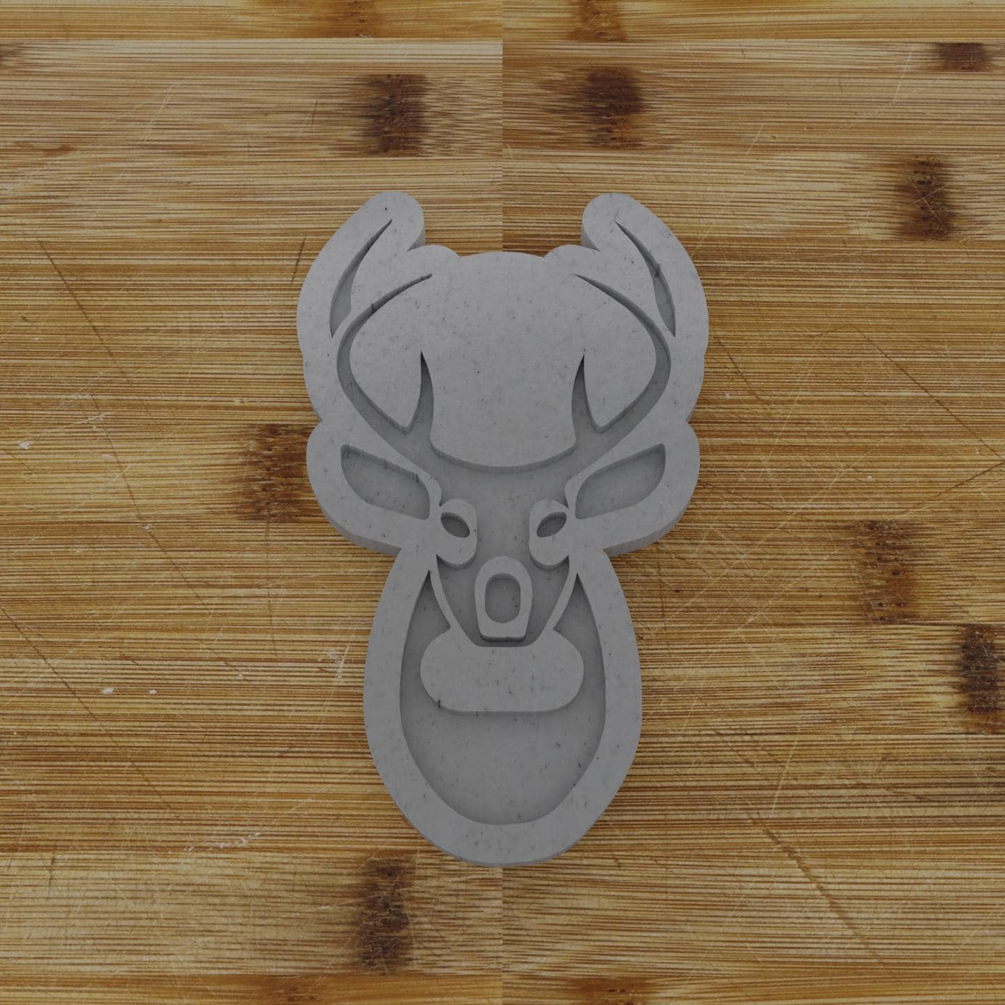 Reindeer Head 4 Cookie Cutter | Detailed Christmas Design | Festive Baking Tool