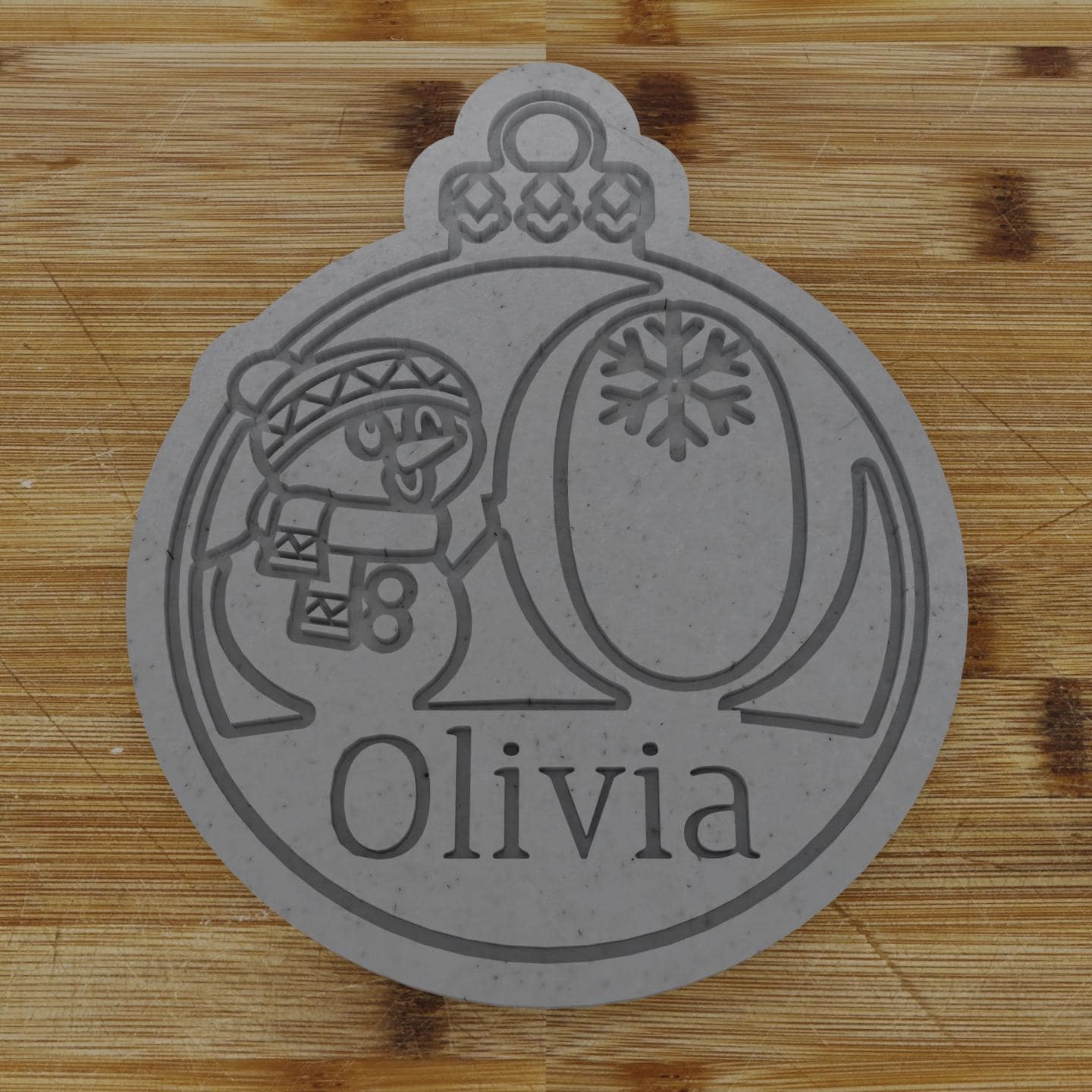 Custom Monogram Cookie Cutter | Ornament Cookie Cutter | Tree Ball | Custom Christmas Tree Ball